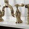 Kingston Brass Bridge Kitchen Faucet with Brass Sprayer, Antique Brass KS7793BALBS - alternate 5